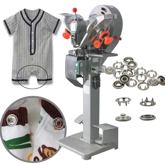 Full Automatic Punching &amp; Metal Button Snap Button Stud Socket Prong Making Machine